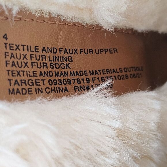 Cat & Jack Girls Size 4 Faux Suede Sherpa Insulated Full Zip Boot - Picture 7 of 13